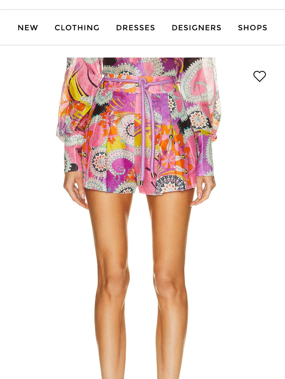 Alexis Costa Belted Short Size M